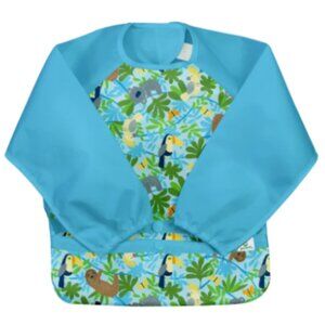 Sloth Jungle Snap & Go Easy Wear Long Sleeve Bib